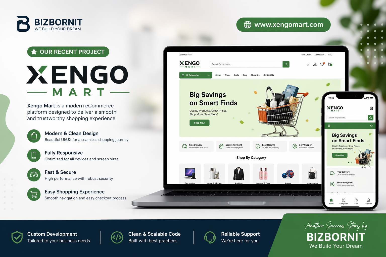 Xengo Mart eCommerce Website Development